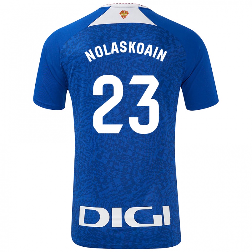 Hombre Camiseta Peru Nolaskoain #23 Azul Real 2ª Equipación 2024/25 La Camisa