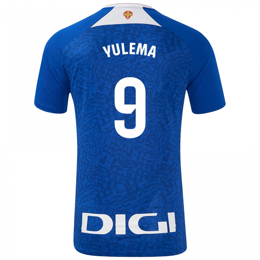 Hombre Camiseta Yulema Corres Somovilla #9 Azul Real 2ª Equipación 2024/25 La Camisa