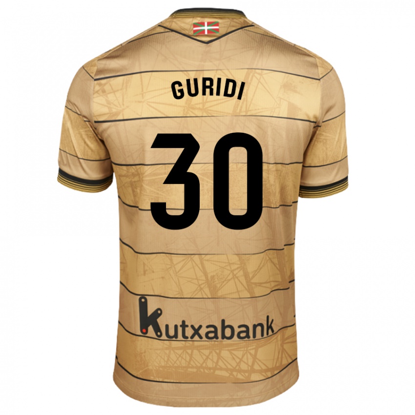 Hombre Camiseta Elene Guridi Mesonero #30 Marrón 2ª Equipación 2024/25 La Camisa