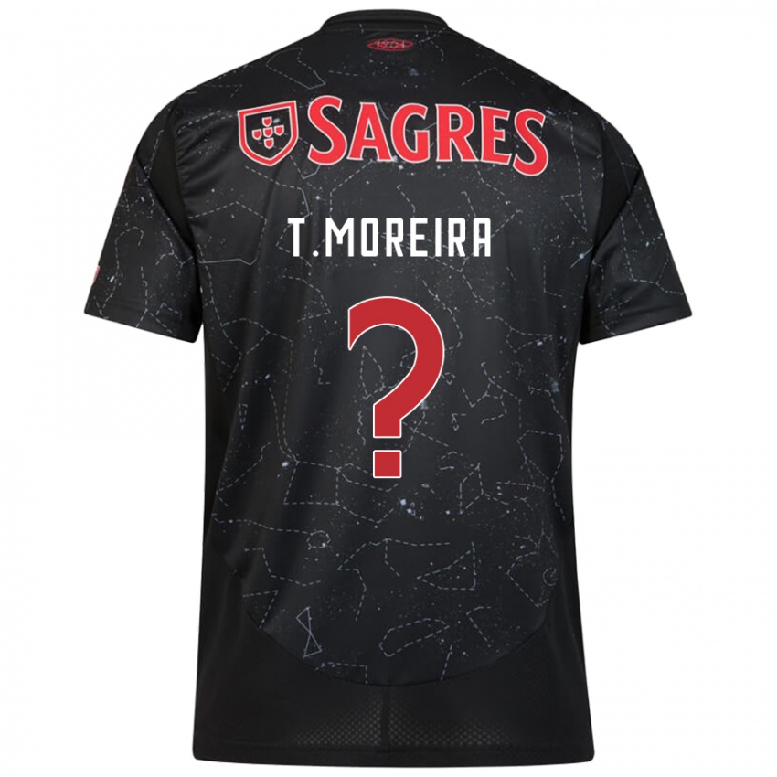 Hombre Camiseta Tomás Moreira #0 Negro Rojo 2ª Equipación 2024/25 La Camisa