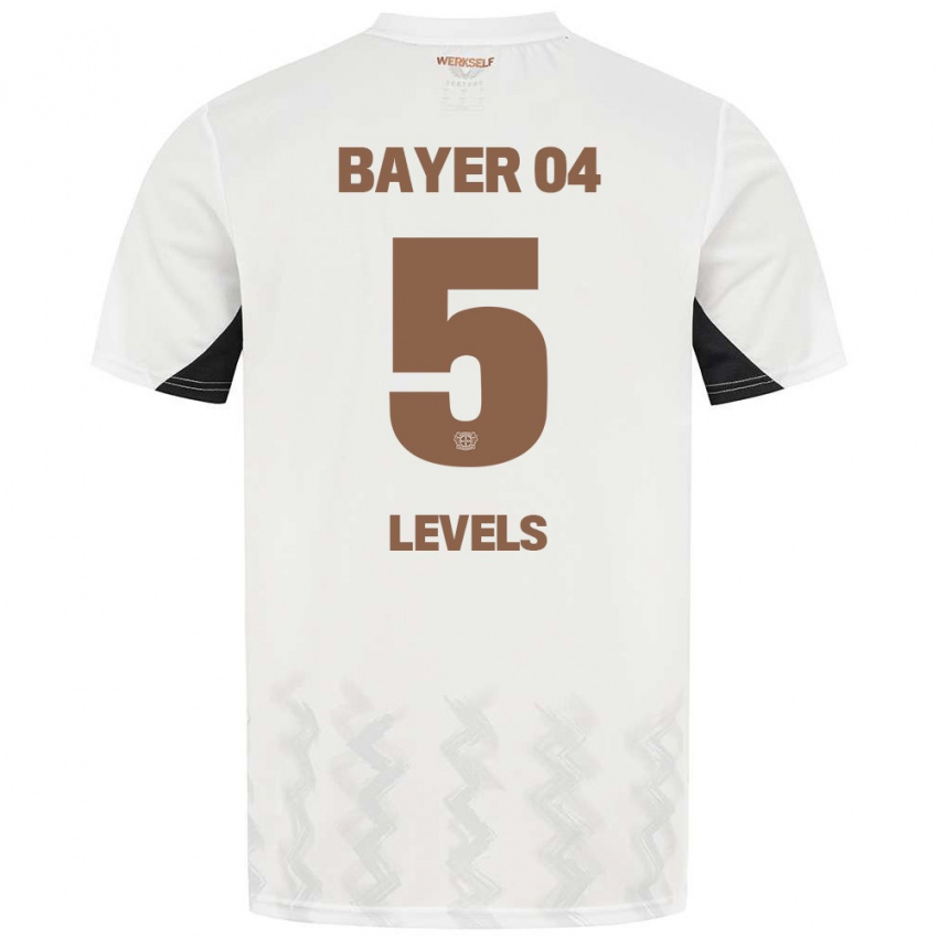 Hombre Camiseta Janou Levels #5 Blanco Negro 2ª Equipación 2024/25 La Camisa