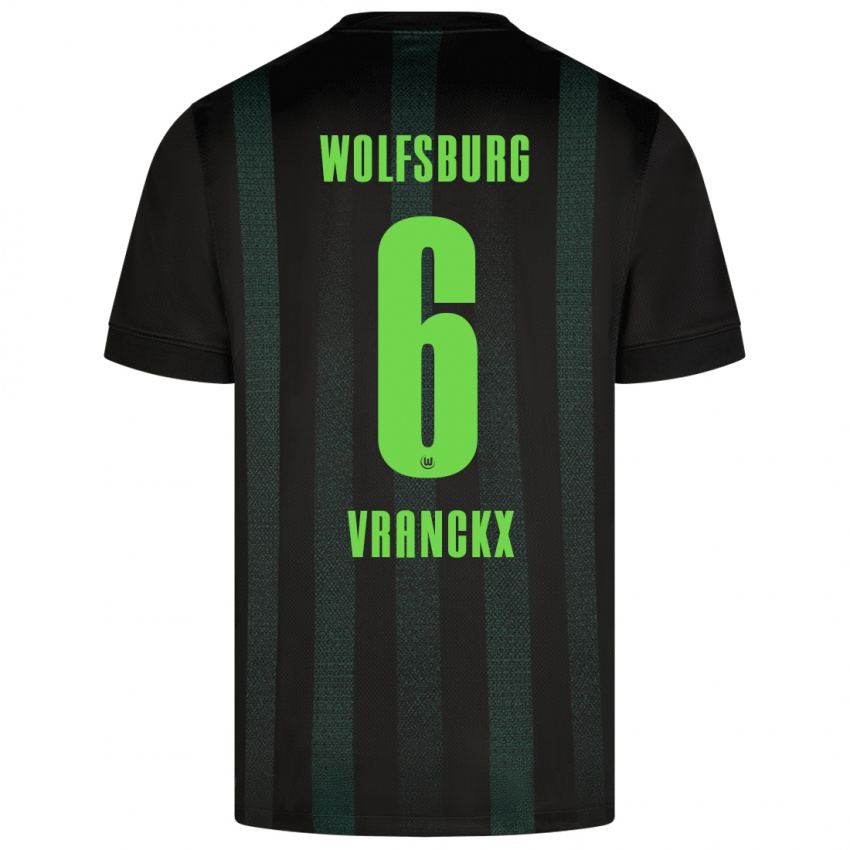 Hombre Camiseta Aster Vranckx #6 Verde Oscuro 2ª Equipación 2024/25 La Camisa