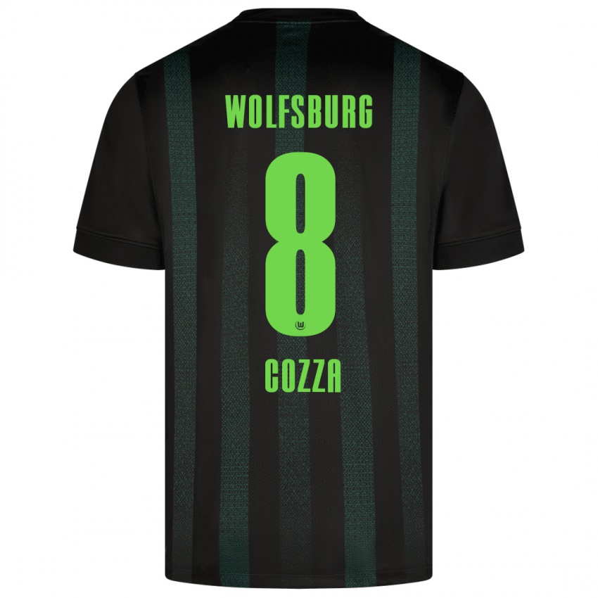 Hombre Camiseta Nicolas Cozza #8 Verde Oscuro 2ª Equipación 2024/25 La Camisa