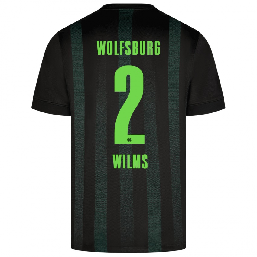 Hombre Camiseta Lynn Wilms #2 Verde Oscuro 2ª Equipación 2024/25 La Camisa