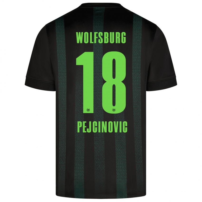 Hombre Camiseta Dzenan Pejcinovic #18 Verde Oscuro 2ª Equipación 2024/25 La Camisa