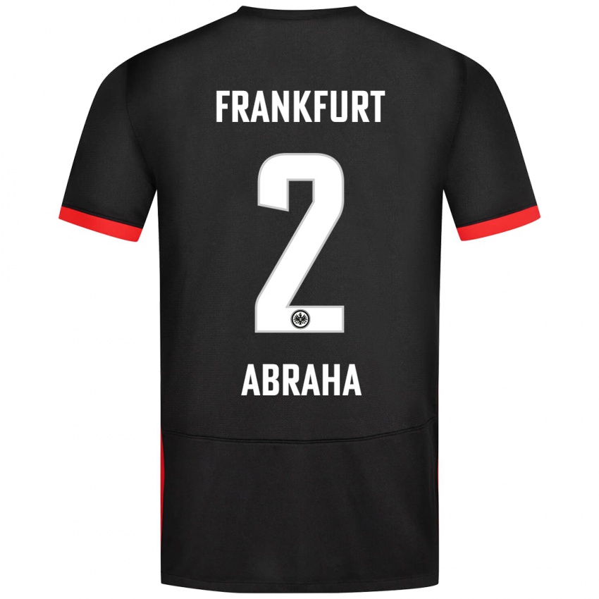 Hombre Camiseta Natnael Abraha #2 Negro 2ª Equipación 2024/25 La Camisa