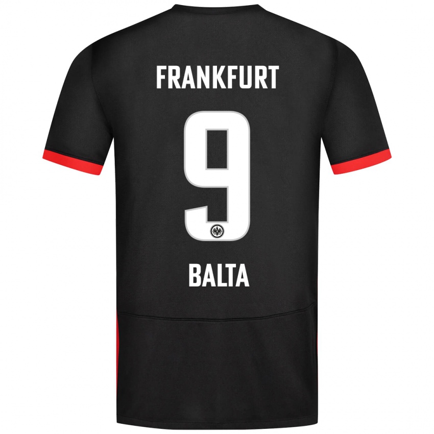 Hombre Camiseta Sahin Balta #9 Negro 2ª Equipación 2024/25 La Camisa