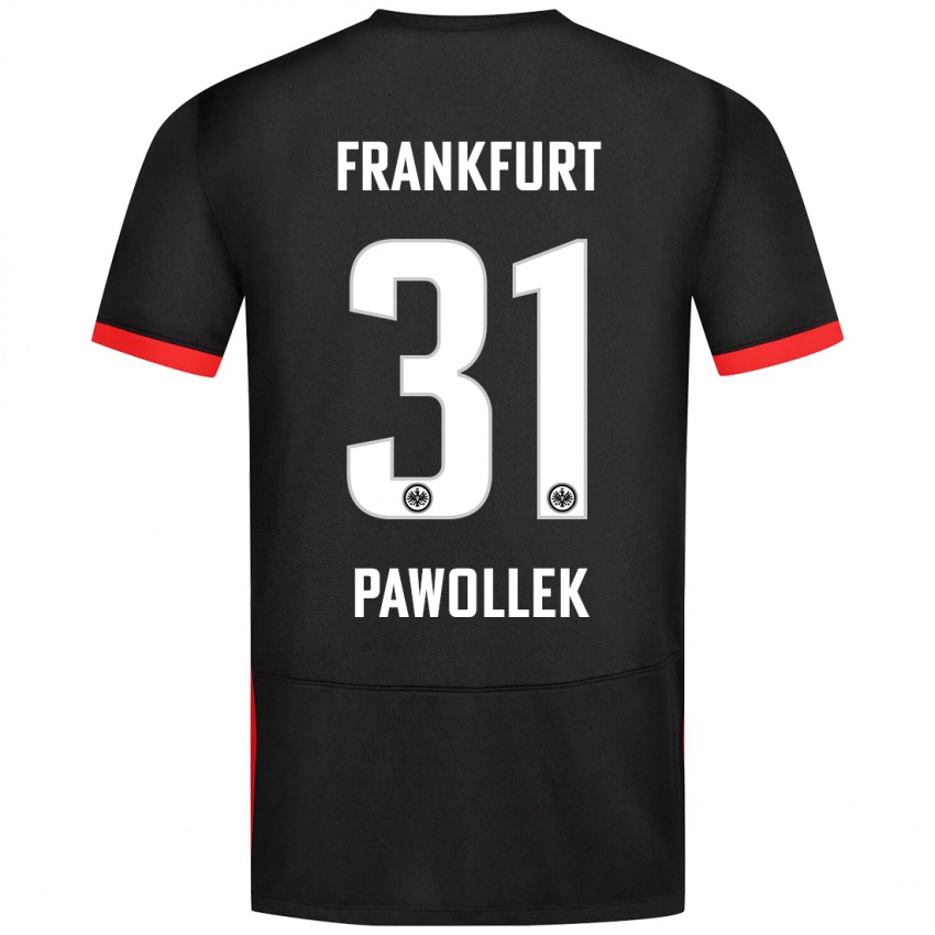 Hombre Camiseta Tanja Pawollek #31 Negro 2ª Equipación 2024/25 La Camisa