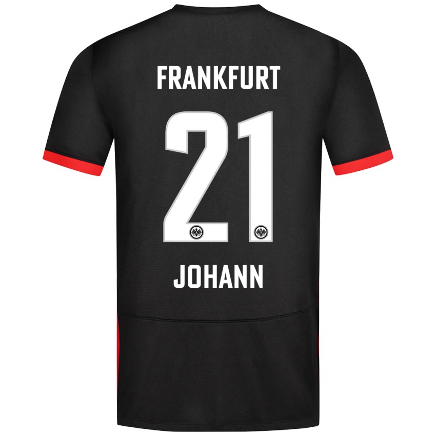 Hombre Camiseta Hannah Johann #21 Negro 2ª Equipación 2024/25 La Camisa