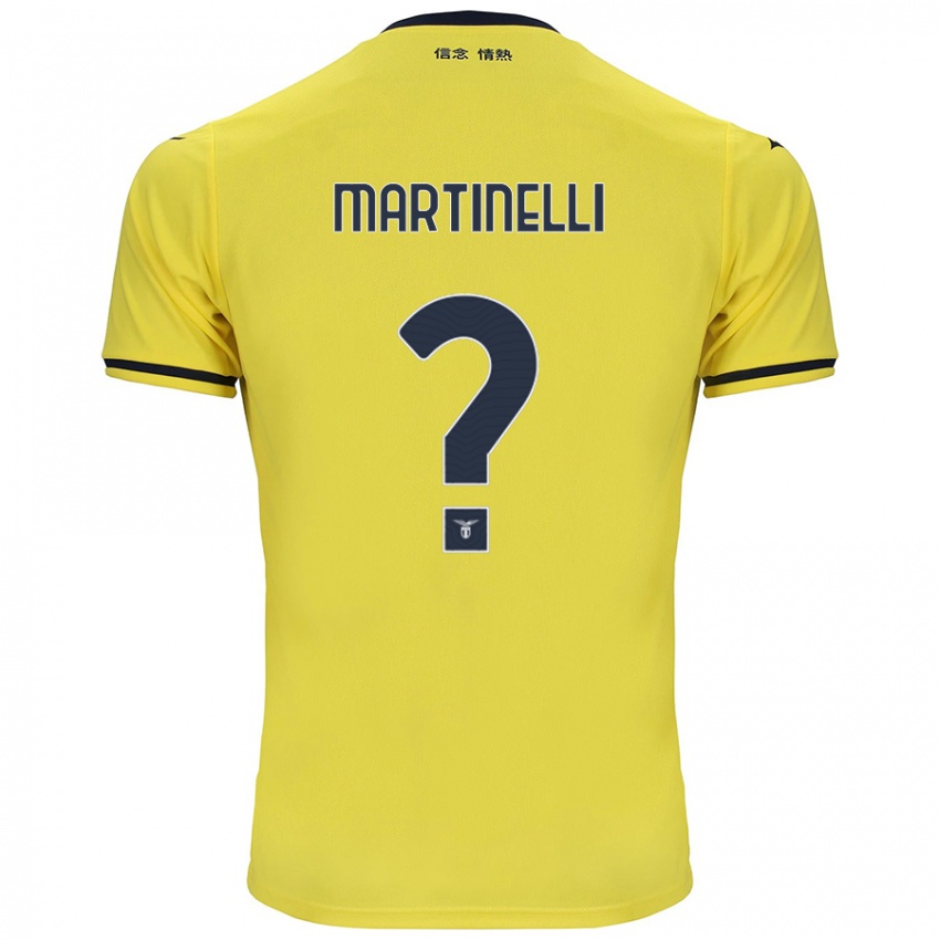 Hombre Camiseta Leonardo Martinelli #0 Amarillo 2ª Equipación 2024/25 La Camisa