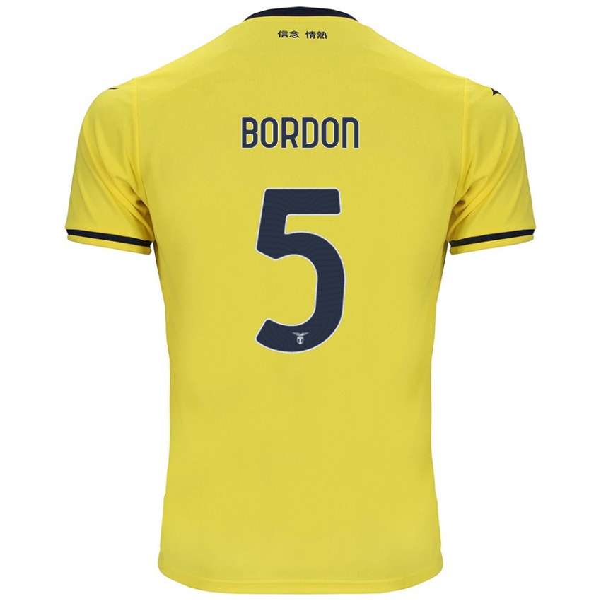 Hombre Camiseta Filipe Bordon #5 Amarillo 2ª Equipación 2024/25 La Camisa