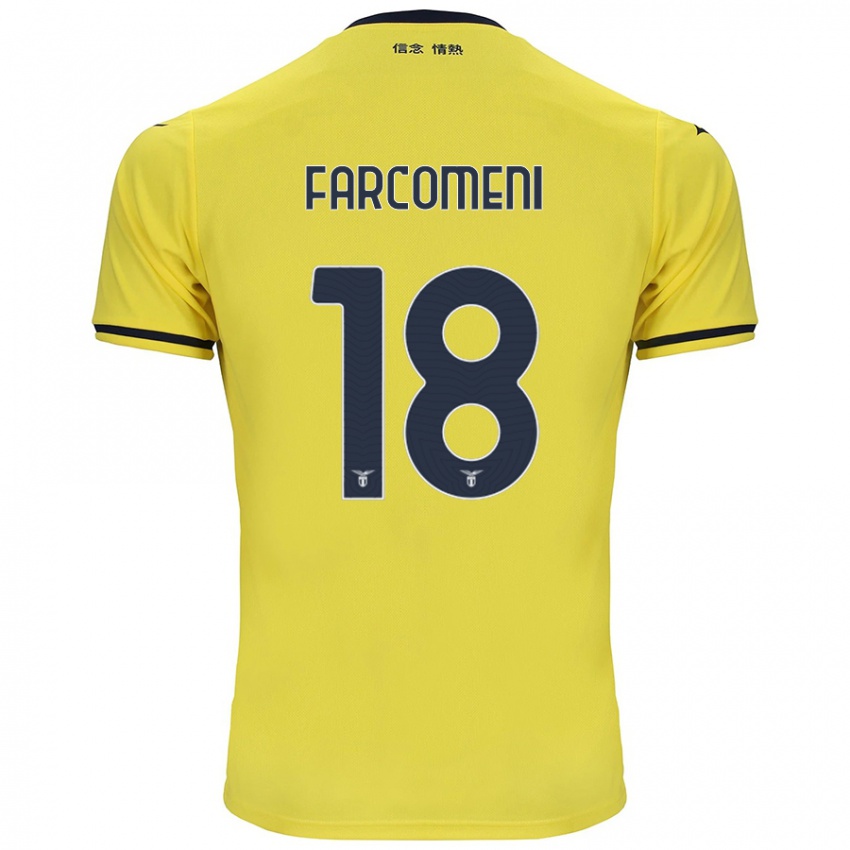 Hombre Camiseta Valerio Farcomeni #18 Amarillo 2ª Equipación 2024/25 La Camisa