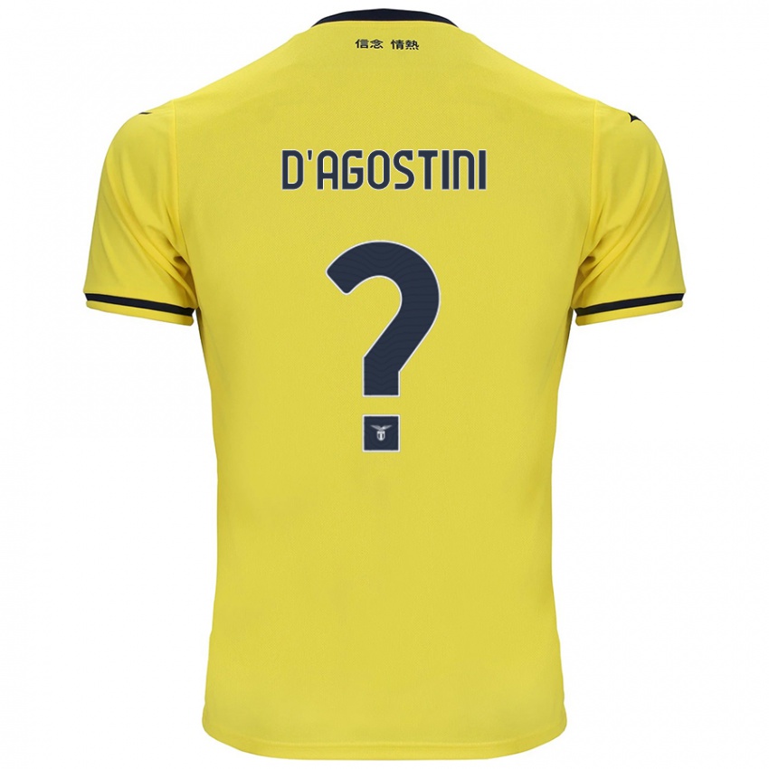 Hombre Camiseta Stefano D'agostini #0 Amarillo 2ª Equipación 2024/25 La Camisa