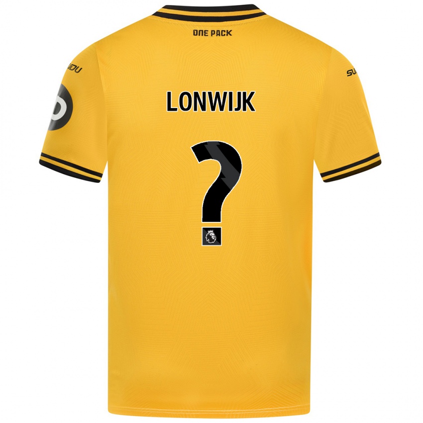 Mujer Camiseta Nigel Lonwijk #0 Amarillo 1ª Equipación 2024/25 La Camisa