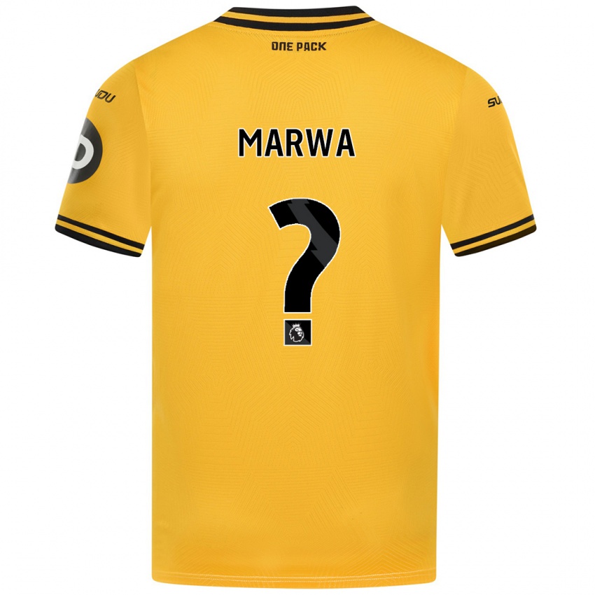 Mujer Camiseta Bjørn Marwa #0 Amarillo 1ª Equipación 2024/25 La Camisa