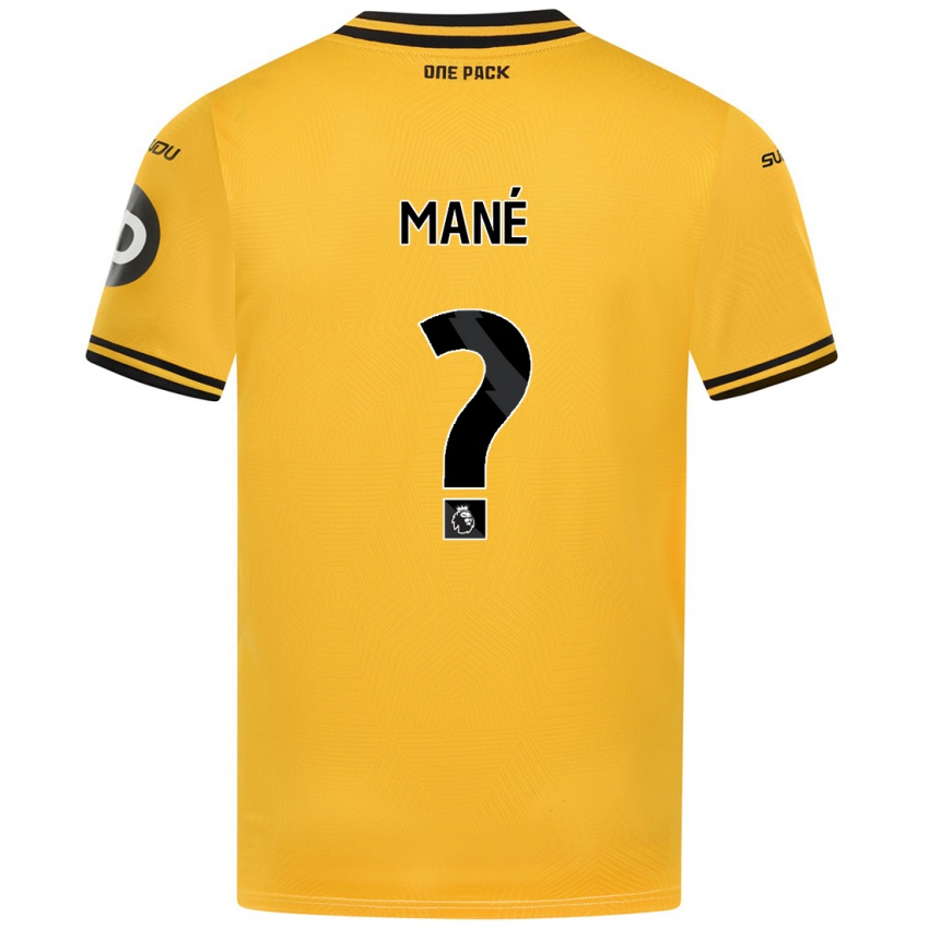 Mujer Camiseta Mateus Mané #0 Amarillo 1ª Equipación 2024/25 La Camisa