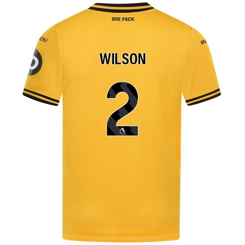 Mujer Camiseta Ellie Wilson #2 Amarillo 1ª Equipación 2024/25 La Camisa