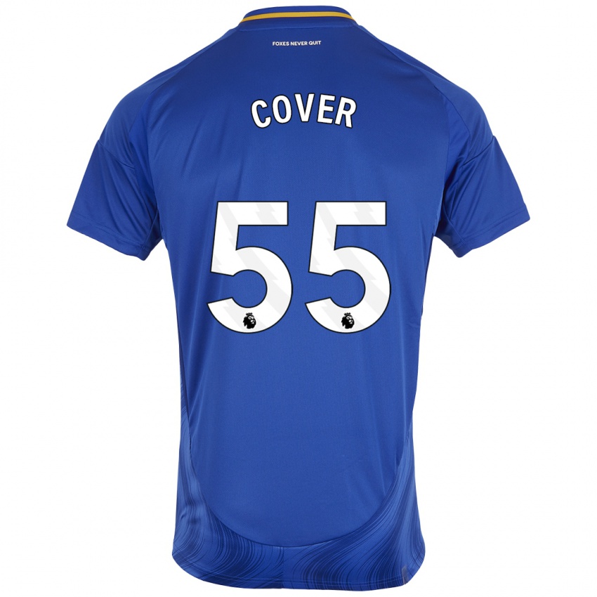 Mujer Camiseta Brandon Cover #55 Azul Blanco 1ª Equipación 2024/25 La Camisa