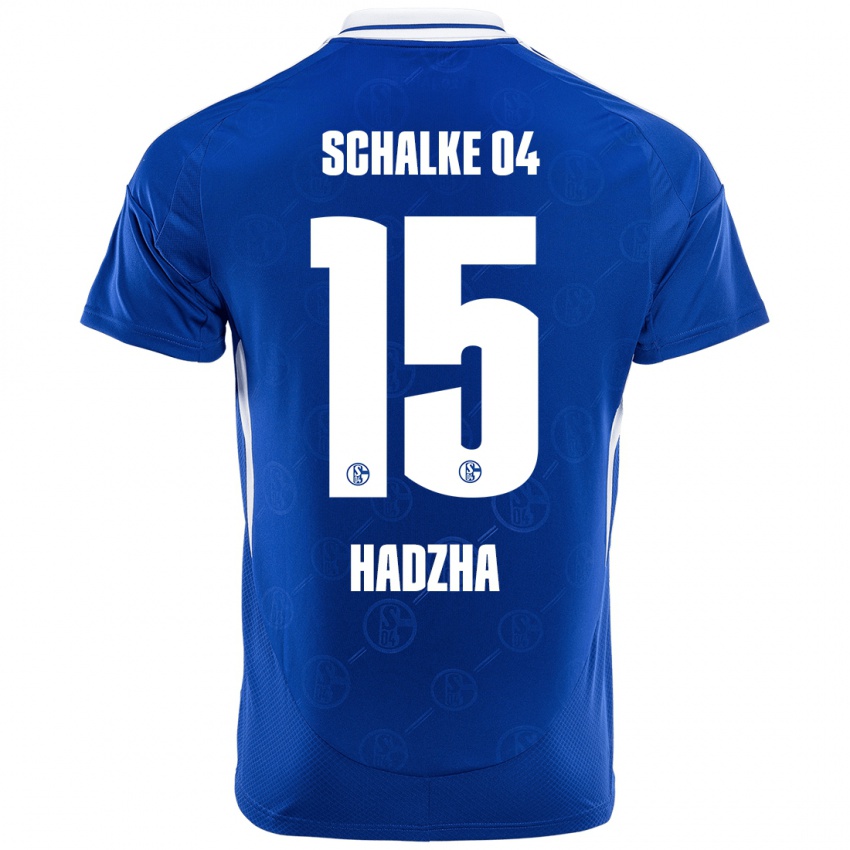 Mujer Camiseta Nedzhib Hadzha #15 Azul Real 1ª Equipación 2024/25 La Camisa