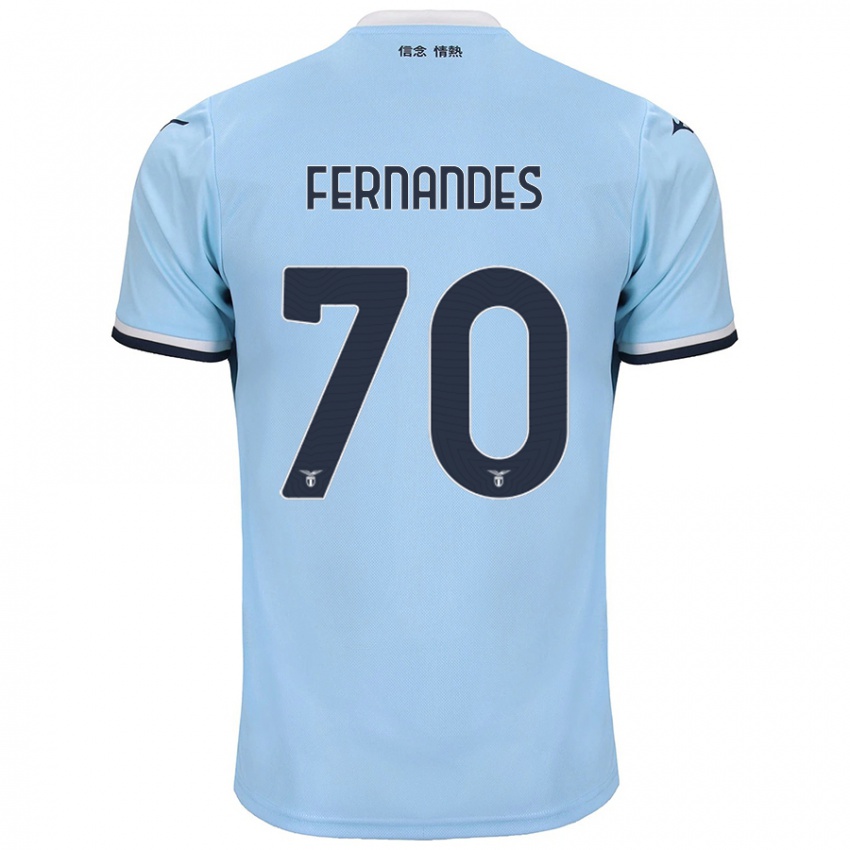 Mujer Camiseta Saná Fernandes #70 Azul 1ª Equipación 2024/25 La Camisa