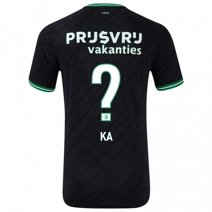 Mujer Camiseta Ismail Ka #0 Negro Verde 2ª Equipación 2024/25 La Camisa