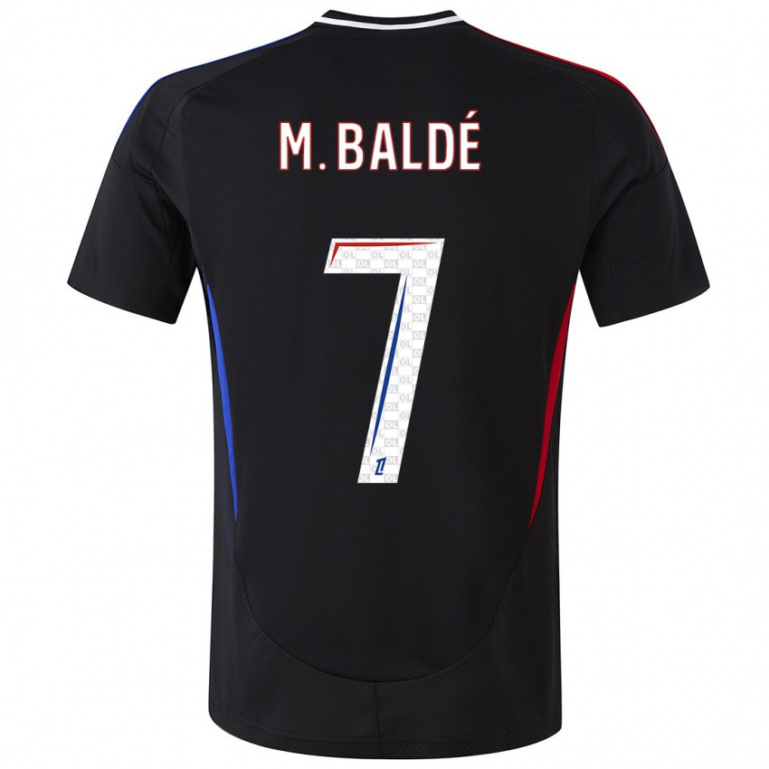 Mujer Camiseta Mama Baldé #7 Negro 2ª Equipación 2024/25 La Camisa