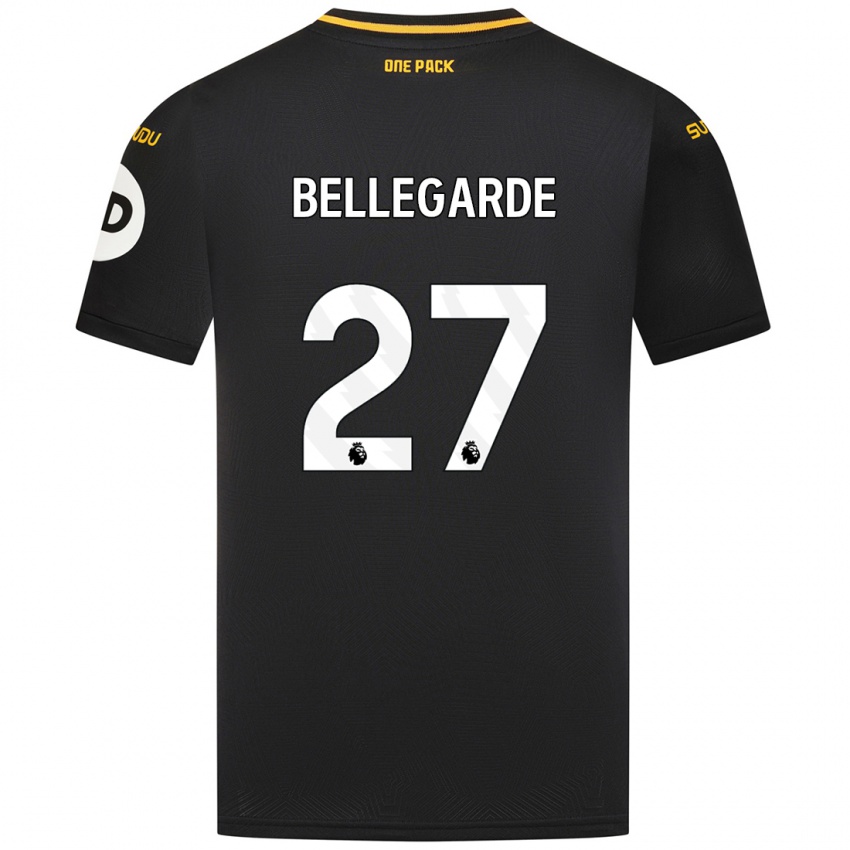 Mujer Camiseta Jean-Ricner Bellegarde #27 Negro 2ª Equipación 2024/25 La Camisa