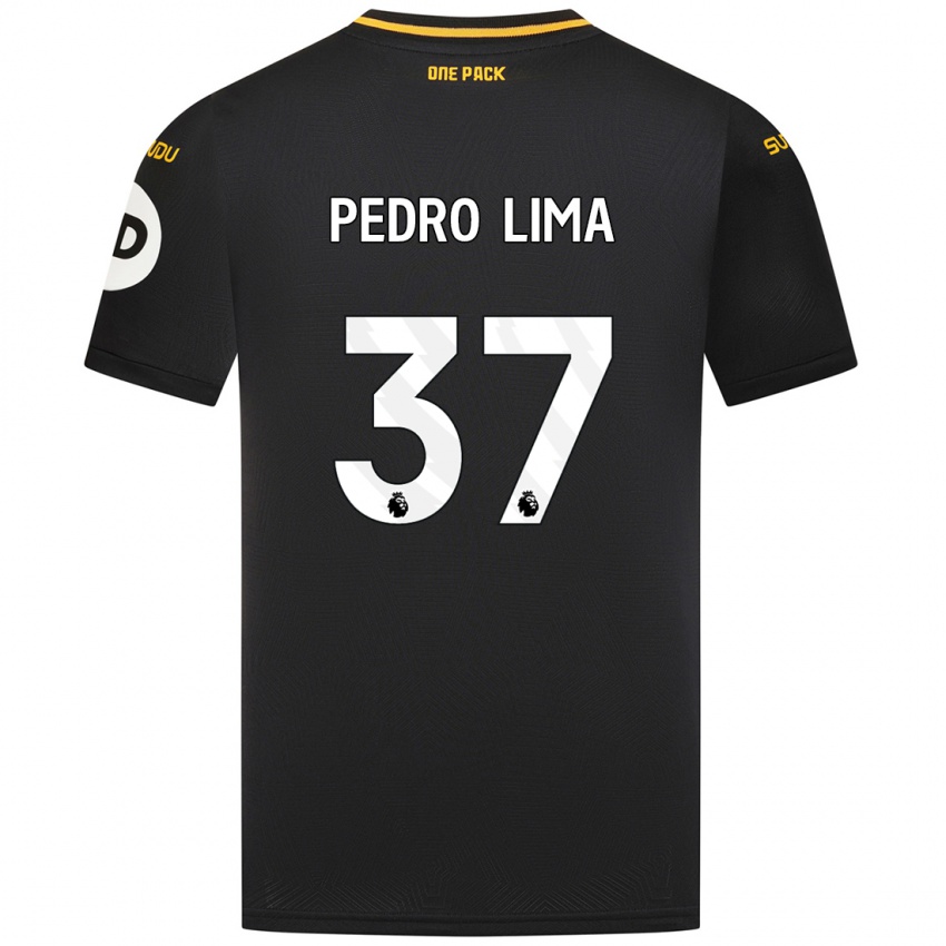 Mujer Camiseta Pedro Lima #37 Negro 2ª Equipación 2024/25 La Camisa