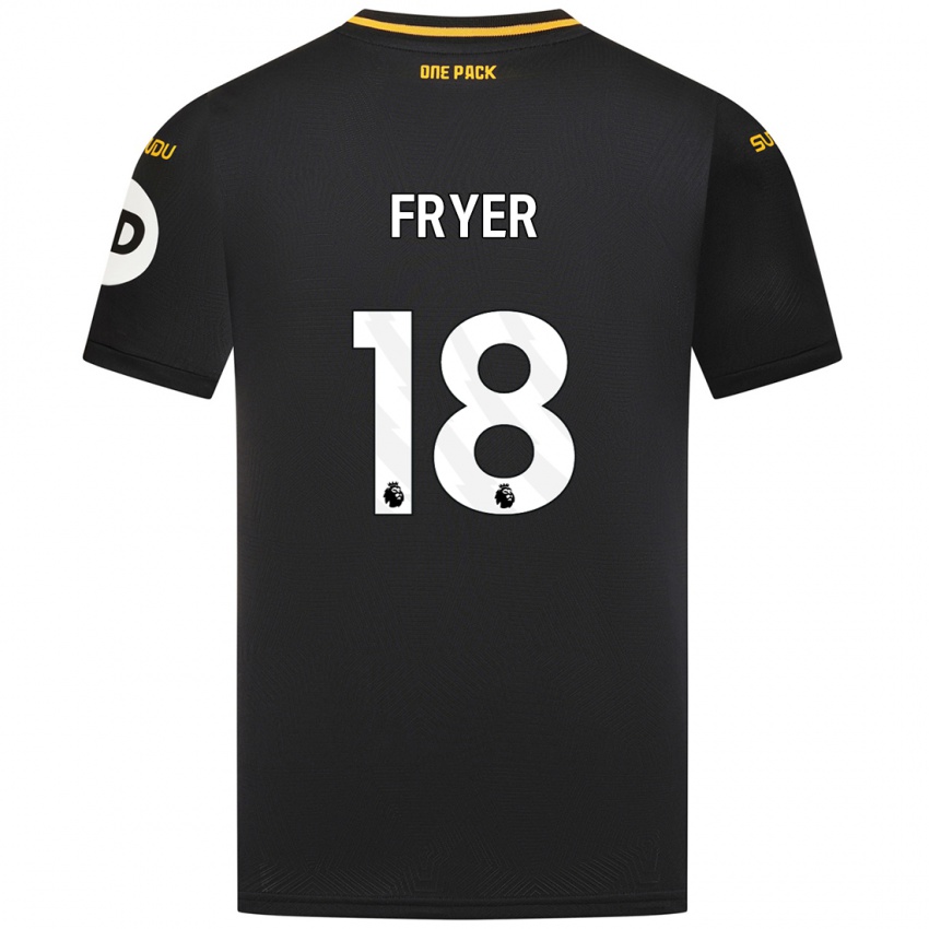 Mujer Camiseta Hannah Fryer #18 Negro 2ª Equipación 2024/25 La Camisa