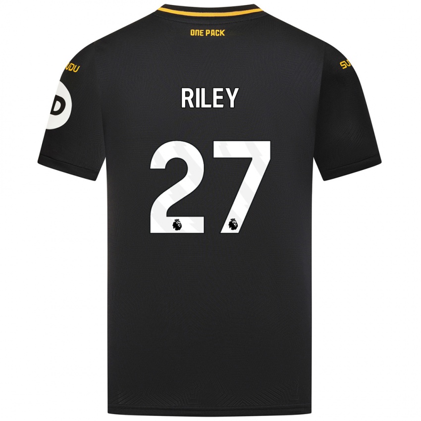 Mujer Camiseta Lauren Riley #27 Negro 2ª Equipación 2024/25 La Camisa