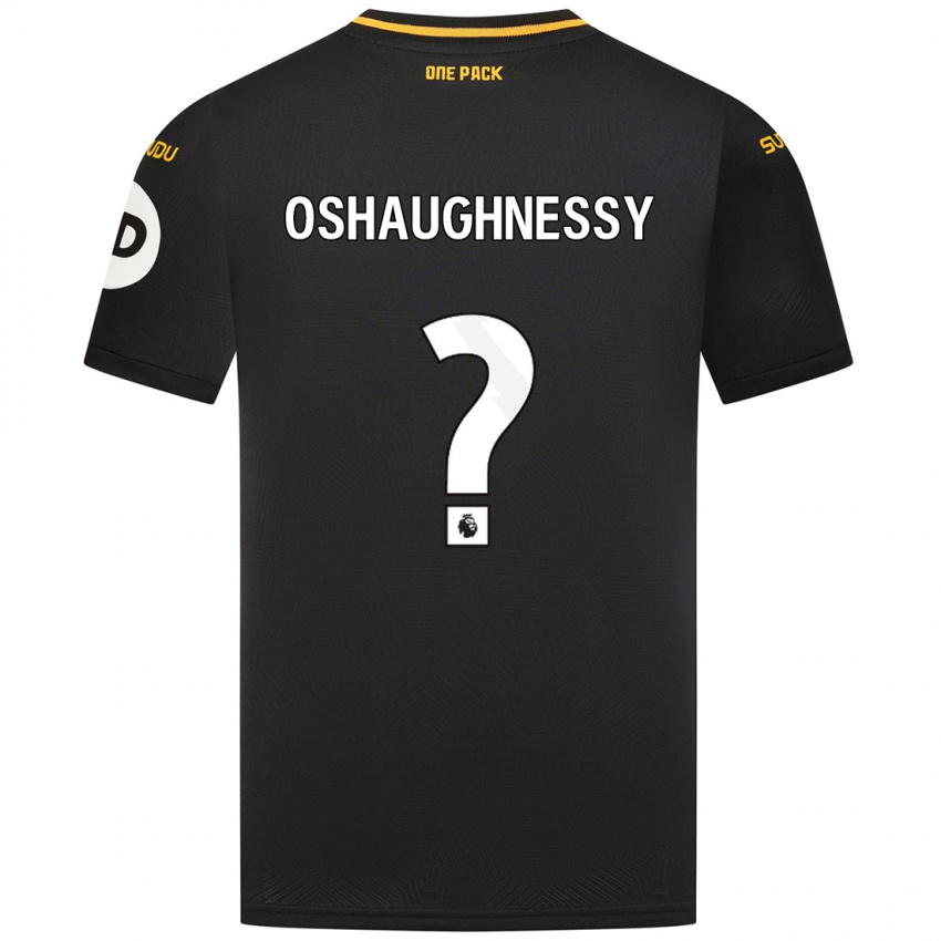 Mujer Camiseta Joe Oshaughnessy #0 Negro 2ª Equipación 2024/25 La Camisa