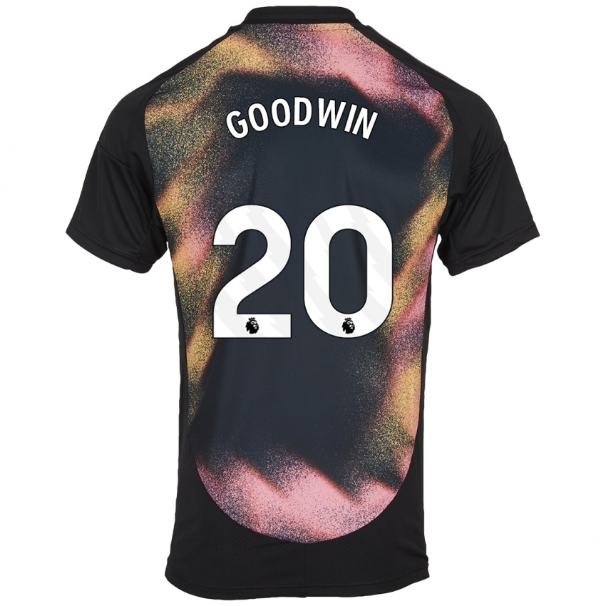 Mujer Camiseta Missy Goodwin #20 Negro Blanco 2ª Equipación 2024/25 La Camisa