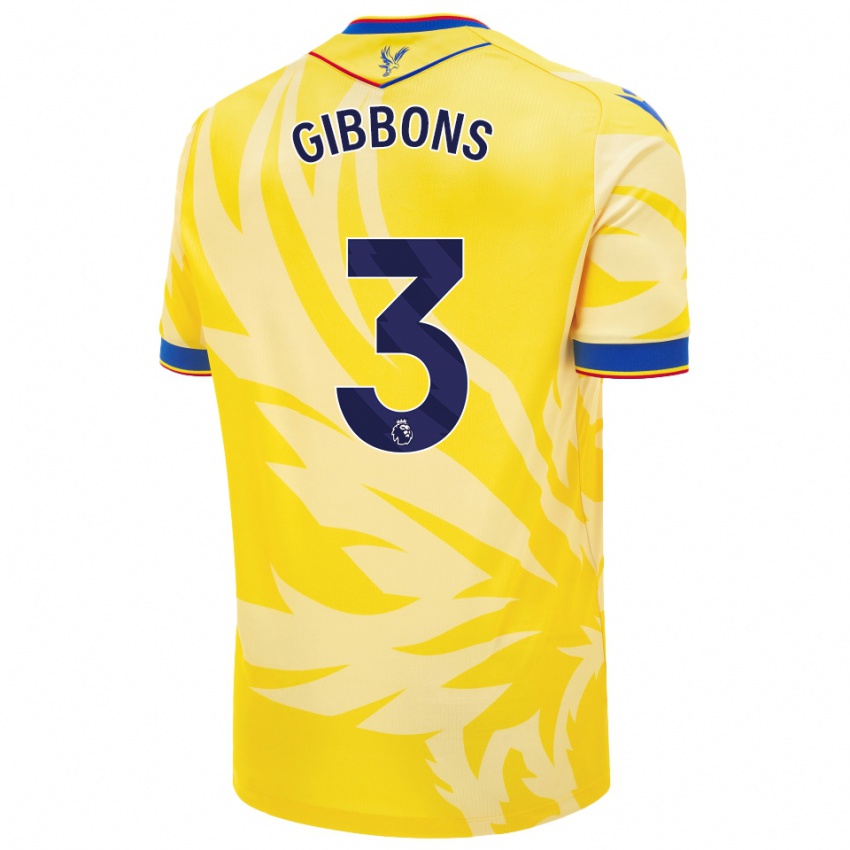 Mujer Camiseta Felicity Gibbons #3 Amarillo 2ª Equipación 2024/25 La Camisa