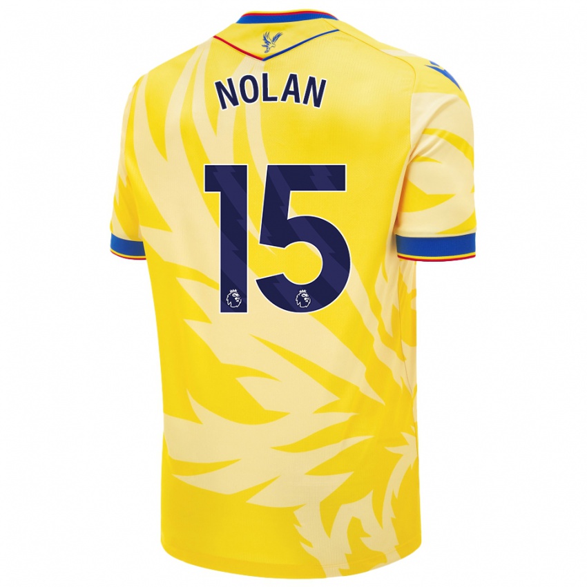 Mujer Camiseta Hayley Nolan #15 Amarillo 2ª Equipación 2024/25 La Camisa