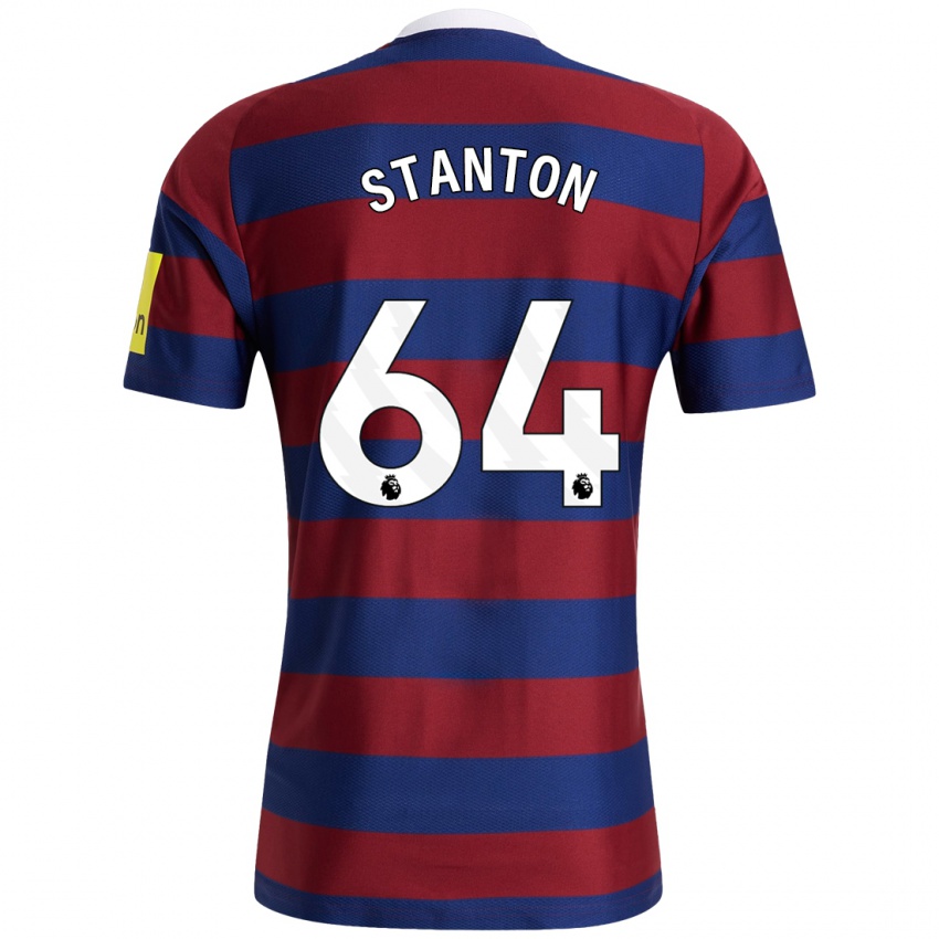 Mujer Camiseta Ellis Stanton #64 Burdeos Azul Marino 2ª Equipación 2024/25 La Camisa