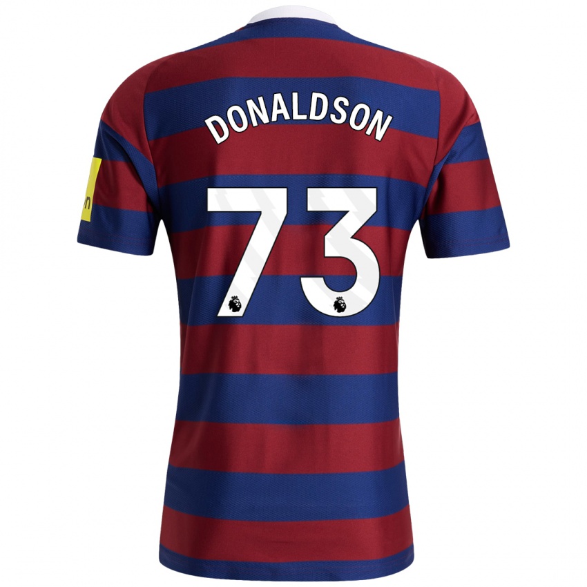 Mujer Camiseta Josh Donaldson #73 Burdeos Azul Marino 2ª Equipación 2024/25 La Camisa