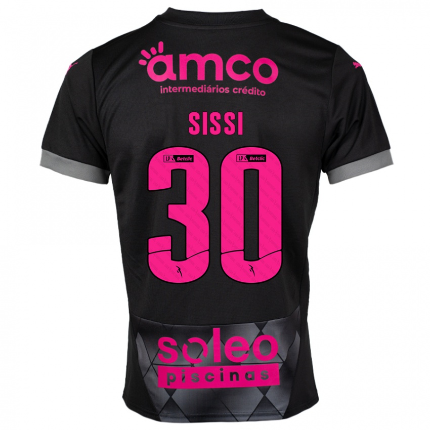 Mujer Camiseta Sissi #30 Negro Rosa 2ª Equipación 2024/25 La Camisa