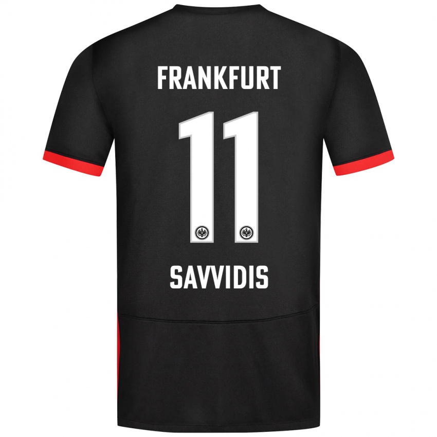 Mujer Camiseta Rafail Savvidis #11 Negro 2ª Equipación 2024/25 La Camisa