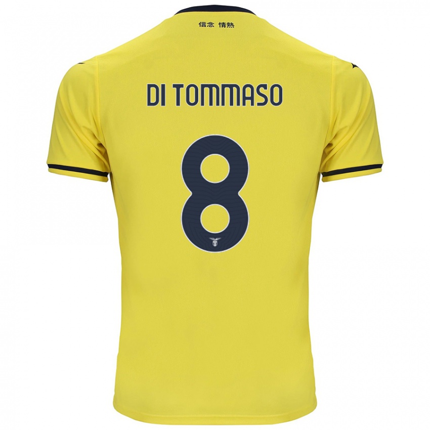 Mujer Camiseta Leonardo Di Tommaso #8 Amarillo 2ª Equipación 2024/25 La Camisa