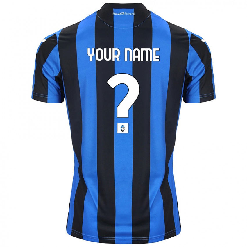 Niño Camiseta Ihren Namen #0 Azul Negro 1ª Equipación 2024/25 La Camisa