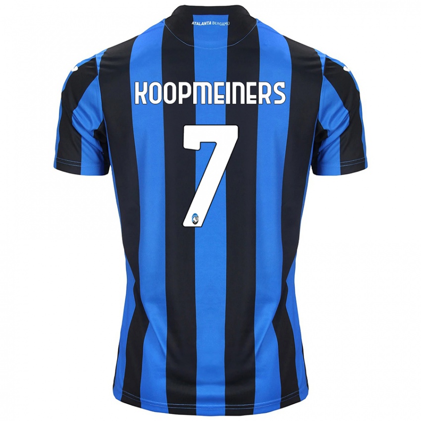 Niño Camiseta Teun Koopmeiners #7 Azul Negro 1ª Equipación 2024/25 La Camisa