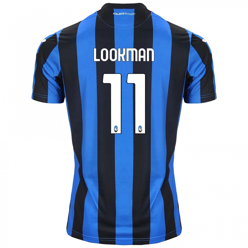 Niño Camiseta Ademola Lookman #11 Azul Negro 1ª Equipación 2024/25 La Camisa