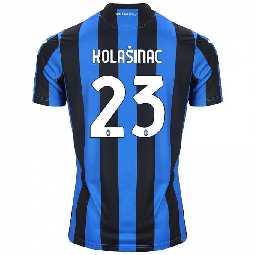 Niño Camiseta Sead Kolasinac #23 Azul Negro 1ª Equipación 2024/25 La Camisa