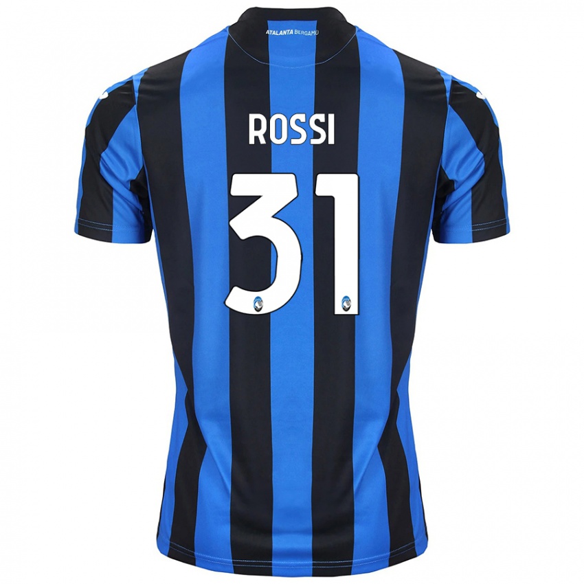 Niño Camiseta Francesco Rossi #31 Azul Negro 1ª Equipación 2024/25 La Camisa