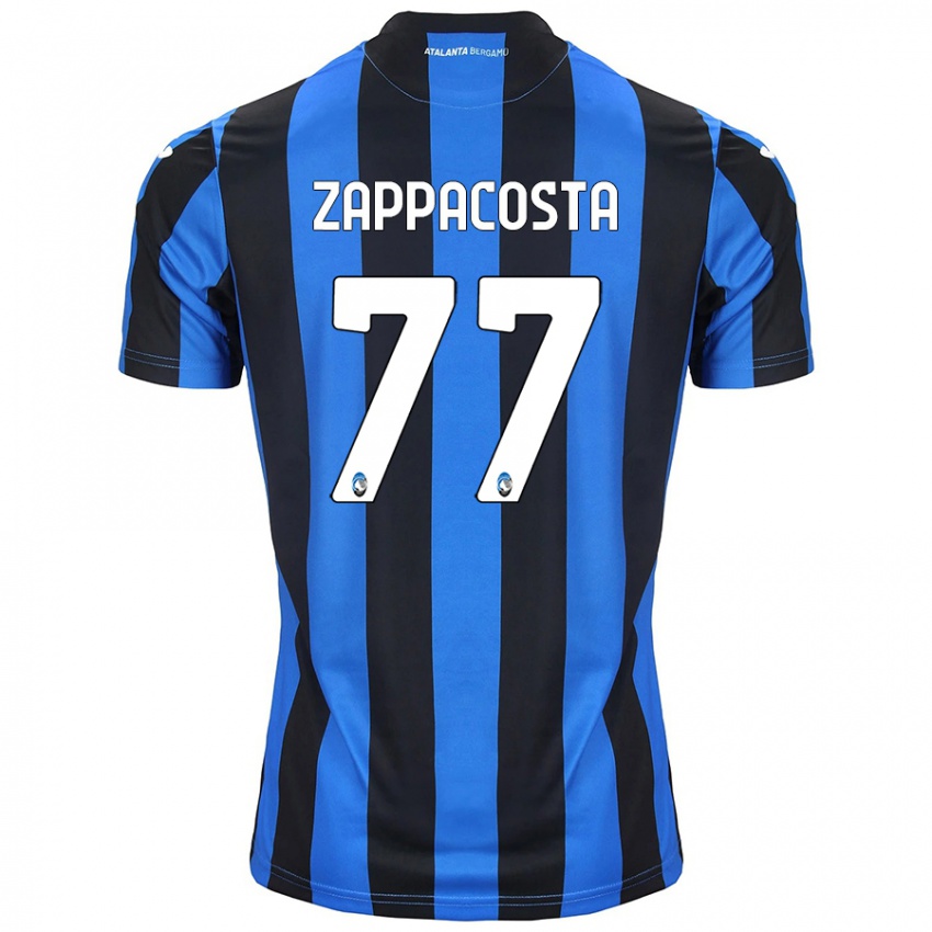 Niño Camiseta Davide Zappacosta #77 Azul Negro 1ª Equipación 2024/25 La Camisa