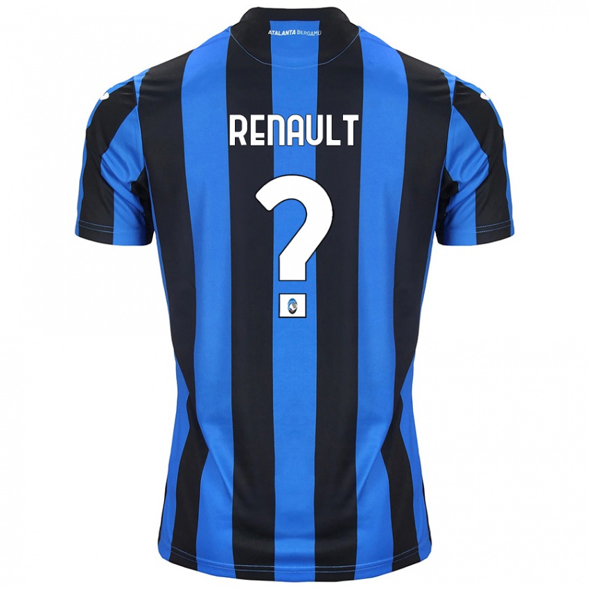 Niño Camiseta Guillaume Renault #0 Azul Negro 1ª Equipación 2024/25 La Camisa