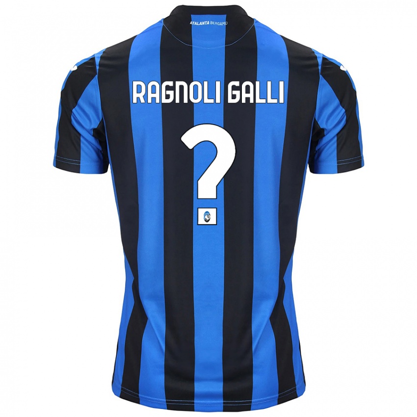 Niño Camiseta Federico Ragnoli Galli #0 Azul Negro 1ª Equipación 2024/25 La Camisa