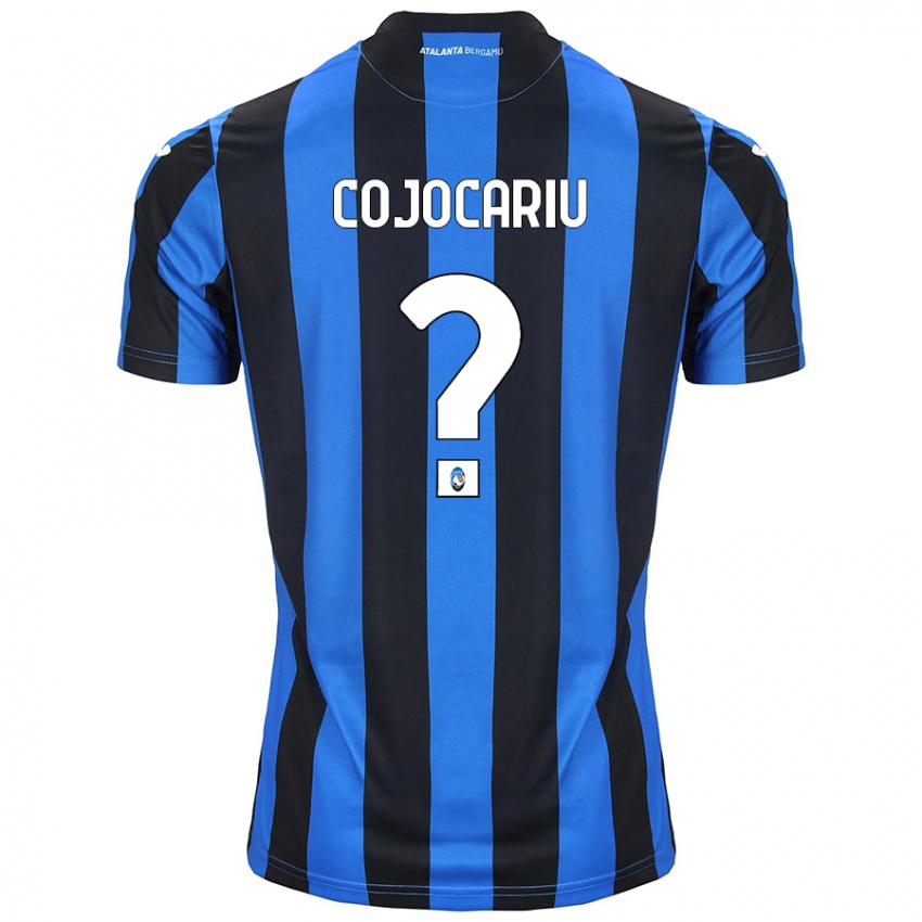 Niño Camiseta Raul Cojocariu #0 Azul Negro 1ª Equipación 2024/25 La Camisa