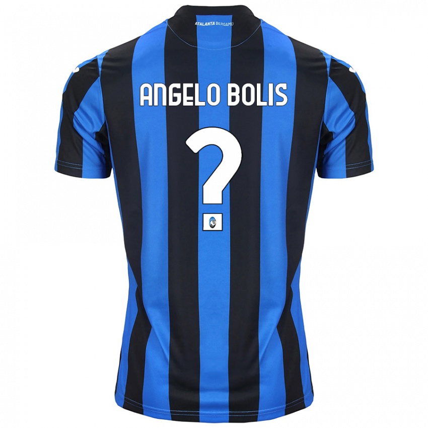 Niño Camiseta Tommaso Angelo Bolis #0 Azul Negro 1ª Equipación 2024/25 La Camisa