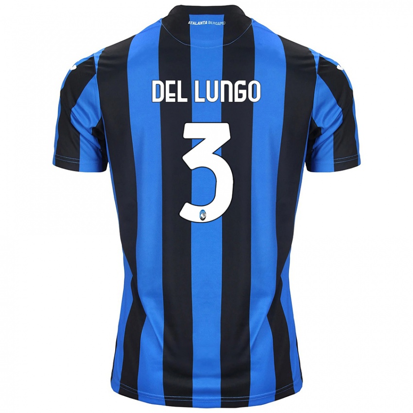 Niño Camiseta Tommaso Del Lungo #3 Azul Negro 1ª Equipación 2024/25 La Camisa